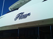 Fleur superyacht signage